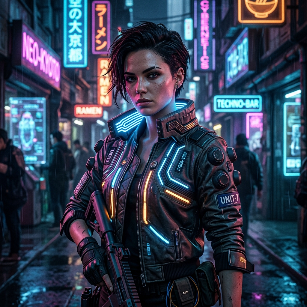 Elena Cyberpunk Hero